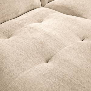 Ecksofa Lascari Chenille - Chenille Glesni: Creme - Longchair davorstehend links