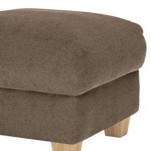 Oorfauteuil Purias Vlakweefsel - Geweven stof Caya: Bruin - Met hocker