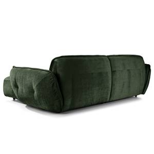 Grand canapé Lascari Chenille - Tissu chenille Glesni: Vert foncé