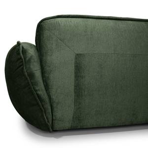 Grand canapé Lascari Chenille - Tissu chenille Glesni: Vert foncé