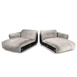 Bigsofa Lascari Chenille - Chenille Glesni: Silber