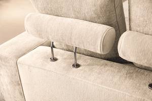 Bigsofa Rodia Chenille - Chenille Glesni: Creme - Breite: 254 cm