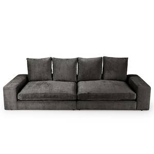 Bigsofa Rodia Chenille - Chenille Glesni: Anthrazit - Breite: 254 cm