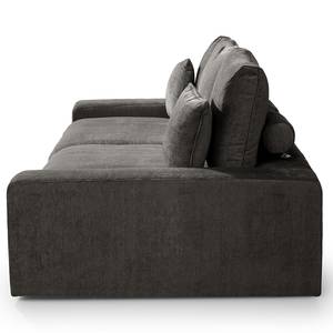 Bigsofa Rodia Chenille - Chenille Glesni: Anthrazit - Breite: 254 cm