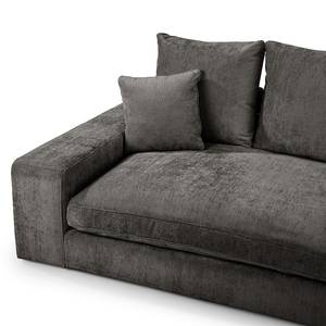 Bigsofa Rodia Chenille - Chenille Glesni: Anthrazit - Breite: 254 cm