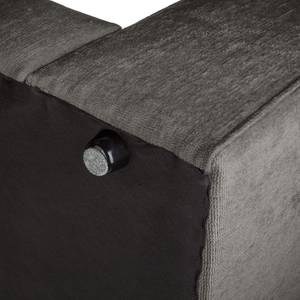 Bigsofa Rodia Chenille - Chenille Glesni: Anthrazit - Breite: 254 cm