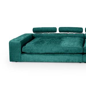 Bigsofa Rodia Chenille - Chenille Glesni: Petrol - Breite: 314 cm