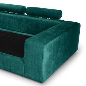 Bigsofa Rodia Chenille - Chenille Glesni: Petrol - Breite: 314 cm