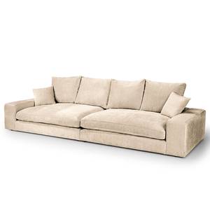 Bigsofa Rodia Chenille - Chenille Glesni: Creme - Breite: 314 cm