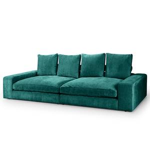 Bigsofa Rodia Chenille - Chenille Glesni: Petrol - Breite: 254 cm