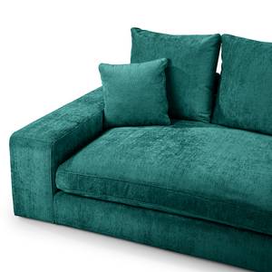 Bigsofa Rodia Chenille - Chenille Glesni: Petrol - Breite: 254 cm