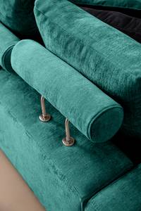 Bigsofa Rodia Chenille - Chenille Glesni: Petrol - Breite: 254 cm