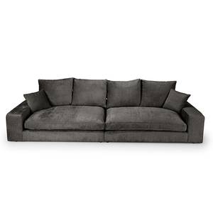 Bigsofa Rodia Chenille - Chenille Glesni: Anthrazit - Breite: 314 cm