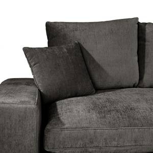 Bigsofa Rodia Chenille - Chenille Glesni: Anthrazit - Breite: 314 cm