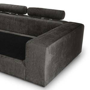 Grand canapé Rodia Chenille - Tissu chenille Glesni: Anthracite - Largeur : 314 cm