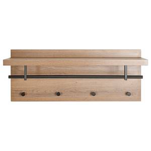 Wandgarderobe Dunnet 75 cm Eiche Dekor / Schwarz