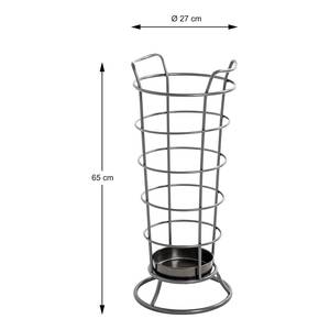 Schirmständer Hayfield Stahl - Grau