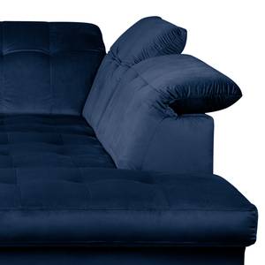 Ecksofa White Pine Velluto Velina: blu royal - Penisola preimpostata a destra