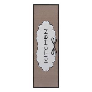 Tapis de couloir Kitchen Cloud Polyester - Marron / Blanc