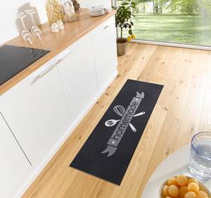 Tapis de couloir Homemade Kitchen Polyester - Noir / Gris