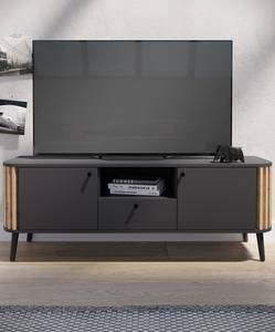 Tv-meubel Husby antracietkleurig/Artisan eikenhouten look