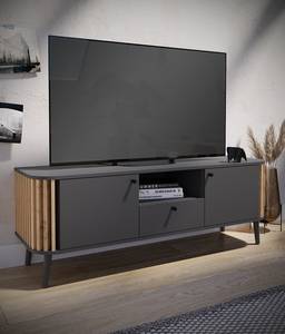 Tv-meubel Husby antracietkleurig/Artisan eikenhouten look