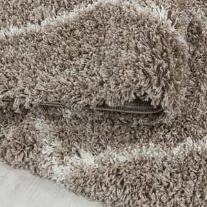 Hochflorteppich Hirschburg Polypropylen - Beige - 160 x 160 cm - Beige - 160 x 160 cm