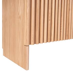 Dressoir STABY 180 cm fineer van echt hout - eikenhout
