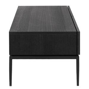 Table basse IKON Placage en bois véritable / Fer - Paulownia noir / Noir