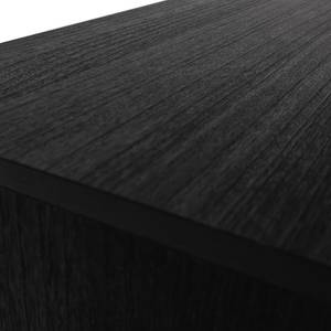 Table basse IKON Placage en bois véritable / Fer - Paulownia noir / Noir