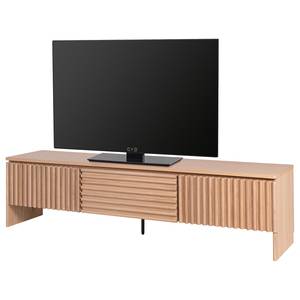 Meuble TV STABY Placage en bois véritable - Chêne