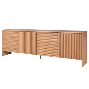 Dressoir STABY 230 cm fineer van echt hout - eikenhout