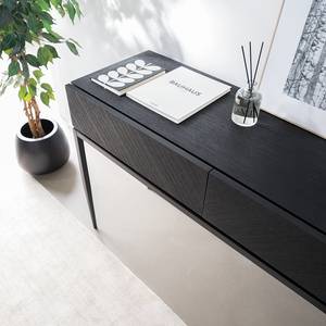 Console IKON Placage en bois véritable / Fer - Paulownia noir / Noir