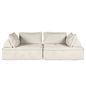 2-Sitzer Sofa Montiel Cordstoff Riganton: Weiß