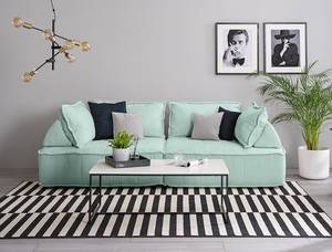 2-Sitzer Sofa Montiel Cordstoff Riganton: Hellblau