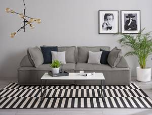 2-Sitzer Sofa Montiel Cordstoff Riganton: Grau