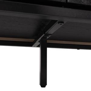 Madia IKON 180 cm Impiallacciato in vero legno / Pioppo nero / Nero