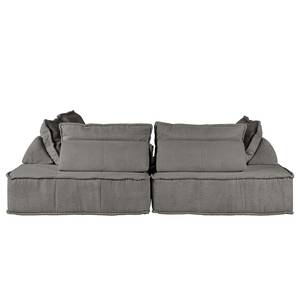 Ecksofa Montiel Cordstoff Riganton: Grau