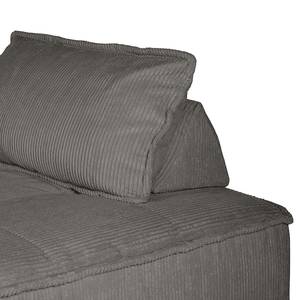 Ecksofa Montiel Cordstoff Riganton: Grau