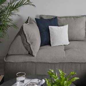 Ecksofa Montiel Cordstoff Riganton: Grau