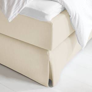 Letto boxspring Avellino II Tessuto Meara: platino - 160 x 200cm - H3