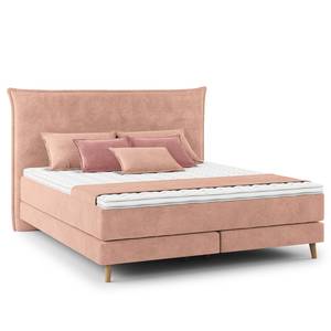 Boxspringbett AVELLINO Klassisch Samt Vaia: Rosa - 160 x 200cm - H2