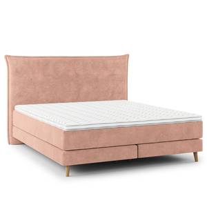 Boxspringbett AVELLINO Klassisch Samt Vaia: Rosa - 160 x 200cm - H2