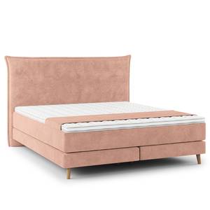 Boxspringbett AVELLINO Klassisch Samt Vaia: Rosa - 160 x 200cm - H3