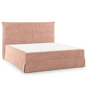 Boxspringbett AVELLINO mit Husse Samt Vaia: Rosa - 180 x 200cm - H3