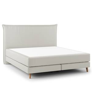 Letto boxspring Avellino I Microfibra Orela: platino - 180 x 200cm - H3