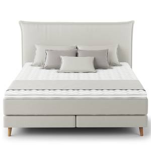 Letto boxspring Avellino I Microfibra Orela: platino - 180 x 200cm - H3