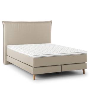 Boxspring Avellino I Microvezel Orela: Beige - 140 x 200cm - H2 zacht