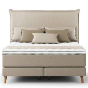 Boxspring Avellino I Microvezel Orela: Beige - 140 x 200cm - H2 zacht