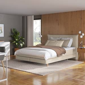 Boxspring Avellino I Microvezel Orela: Beige - 140 x 200cm - H2 zacht